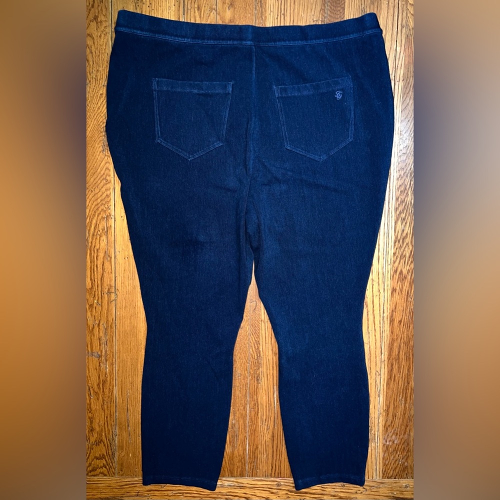 NEW: Susan Graver Petite Cool Touch Denim Pull-On Ankle Jean! Size 20WP. - Picture 8 of 16